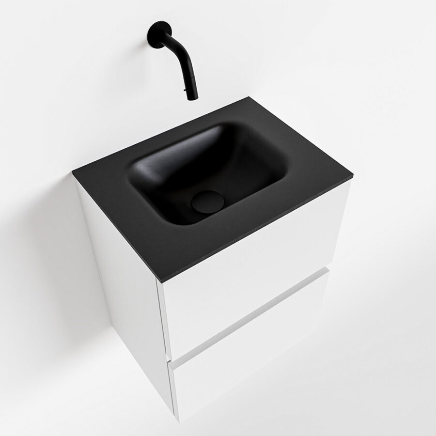 MONDIAZ ADA 40cm toiletmeubel talc. LEX wastafel urban positie midden. Zonder kraangat - Afbeelding 4
