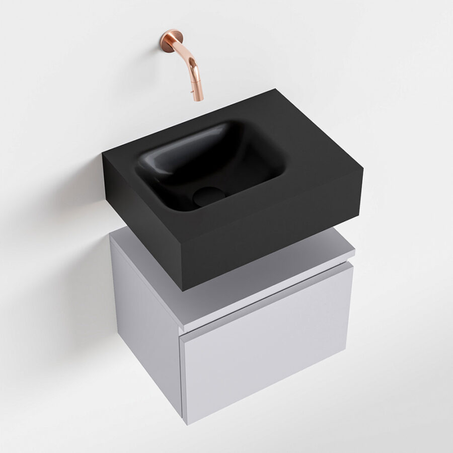 MONDIAZ ANDOR 40cm toiletmeubel cale. LEX 40cm wastafel urban positie links. Zonder kraangat - Afbeelding 4