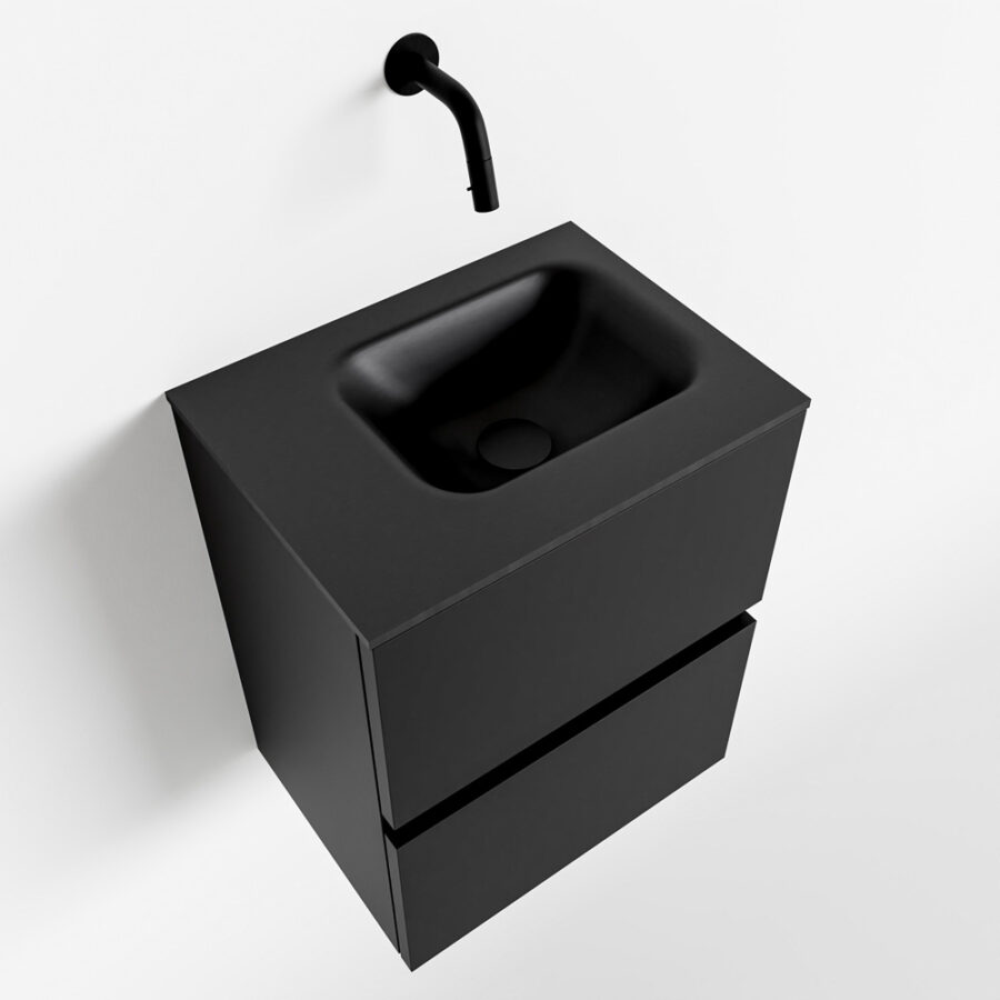 MONDIAZ ADA 40cm toiletmeubel urban. LEX wastafel urban positie links. Zonder kraangat - Afbeelding 4