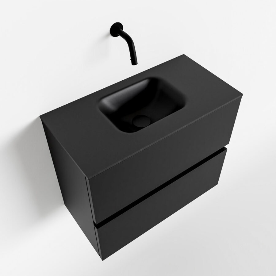 MONDIAZ ADA 60cm toiletmeubel urban. LEX wastafel urban positie midden. Zonder kraangat - Afbeelding 4