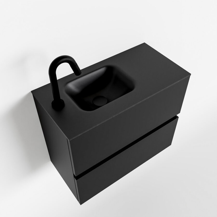 MONDIAZ ADA 60cm toiletmeubel urban. LEX wastafel urban positie links. Met 1 kraangat - Afbeelding 4