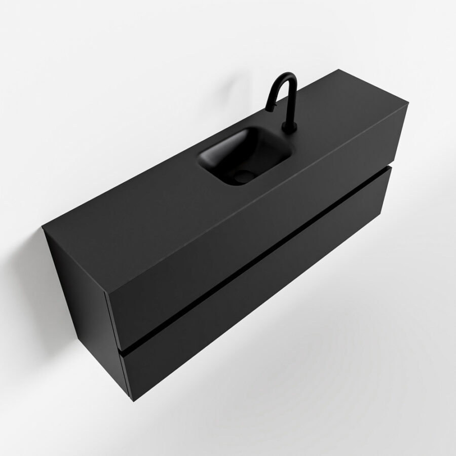MONDIAZ ADA 120cm toiletmeubel urban. LEX wastafel urban positie midden. Met 1 kraangat - Afbeelding 4