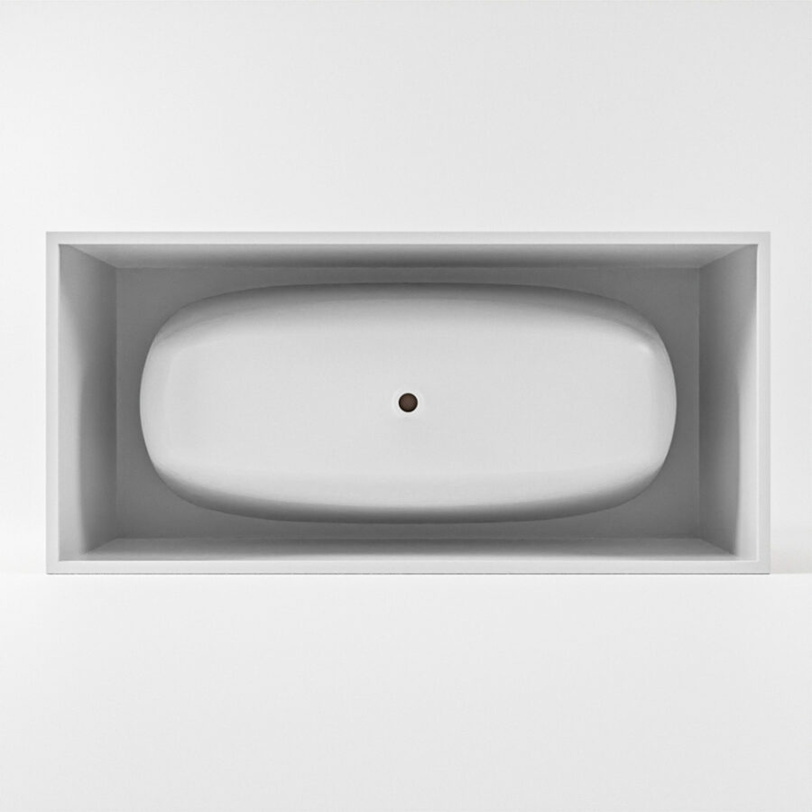 MONDIAZ FREEZE vrijstaand bad 180x85cm kleur Smoke / Smoke - Afbeelding 8