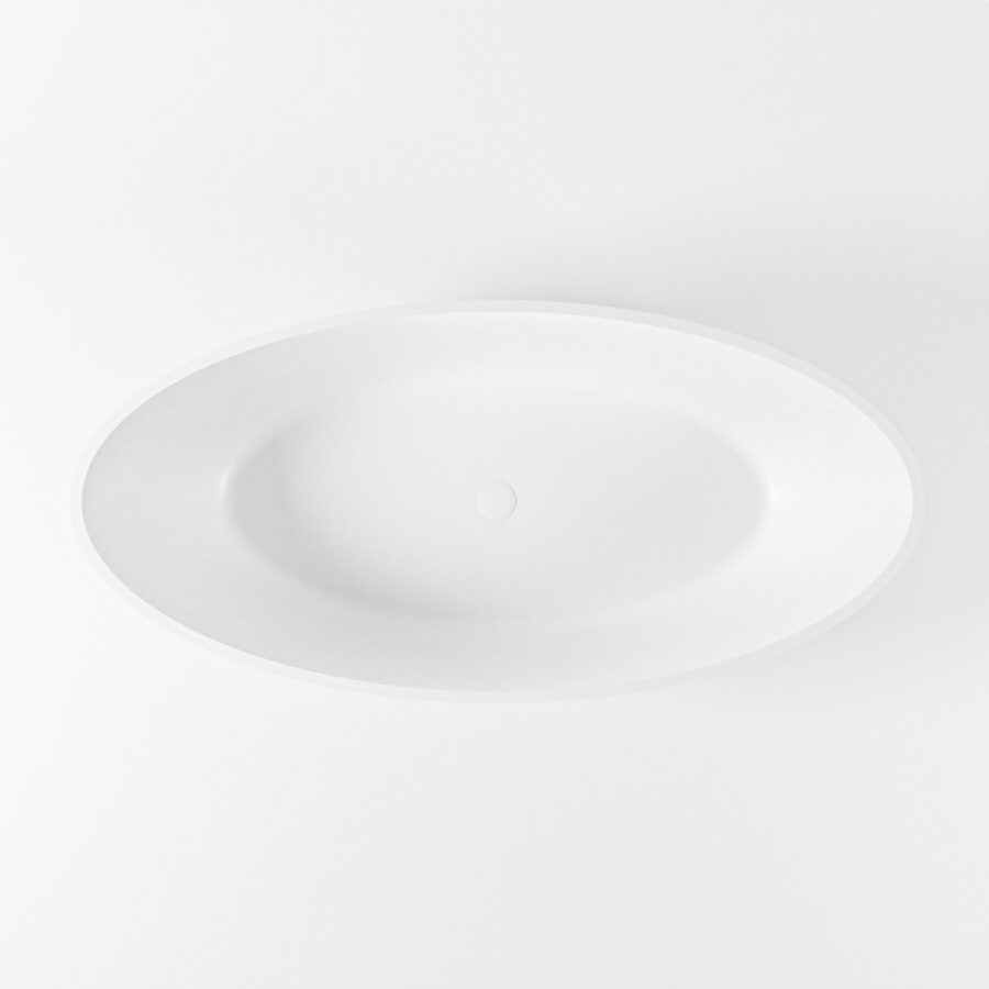MONDIAZ HOLM vrijstaand bad 180x85cm kleur Greey / Talc - Afbeelding 8