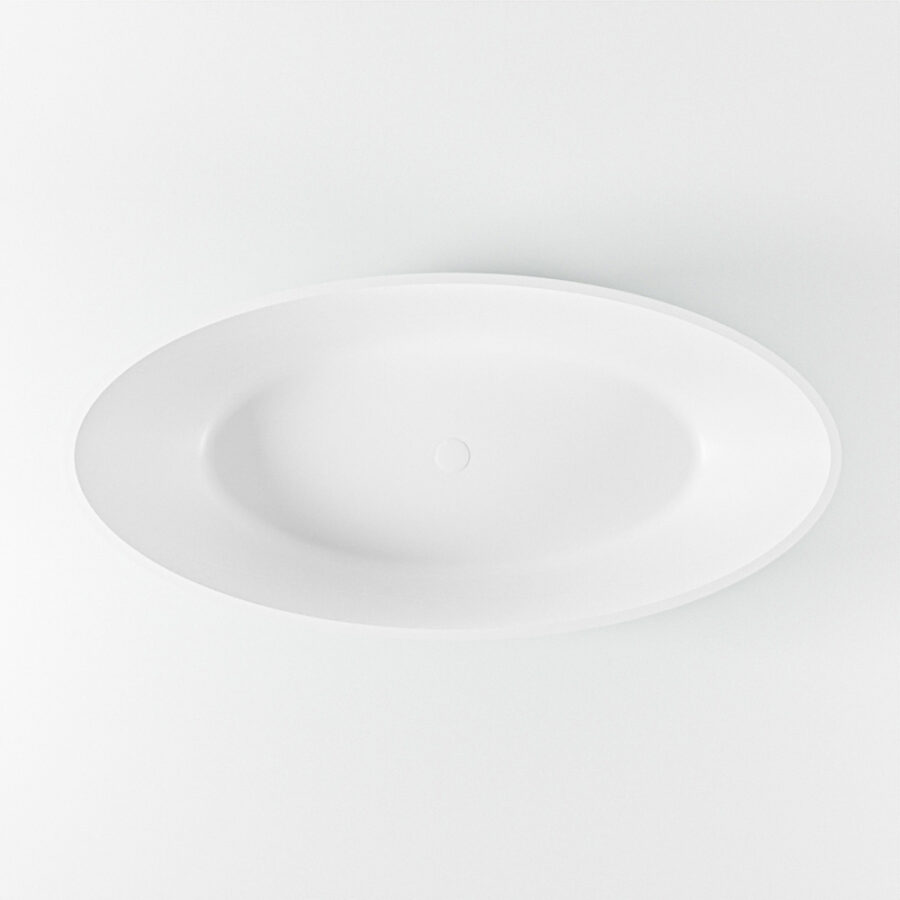MONDIAZ HOLM vrijstaand bad 180x85cm kleur Smag / Talc - Afbeelding 8