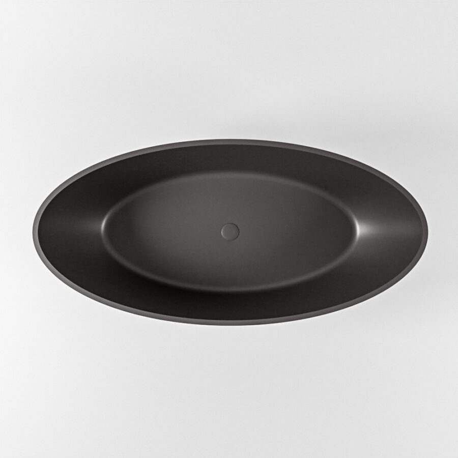MONDIAZ HOLM vrijstaand bad 180x85cm kleur Dark Grey / Dark Grey - Afbeelding 8