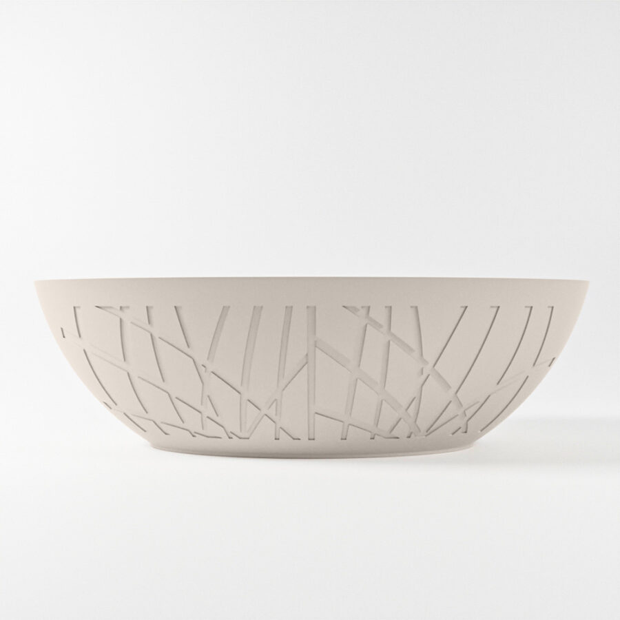 MONDIAZ HOLM vrijstaand bad 180x85cm kleur Linen / Talc - Afbeelding 9