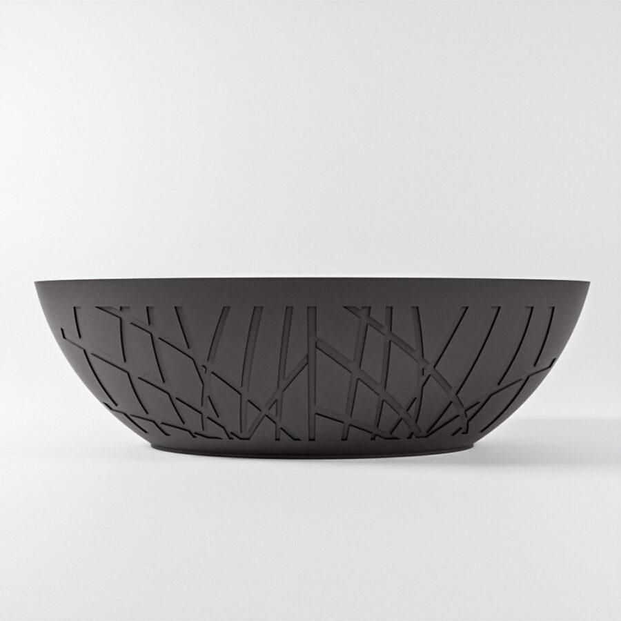 MONDIAZ HOLM vrijstaand bad 180x85cm kleur Dark Grey / Talc - Afbeelding 9