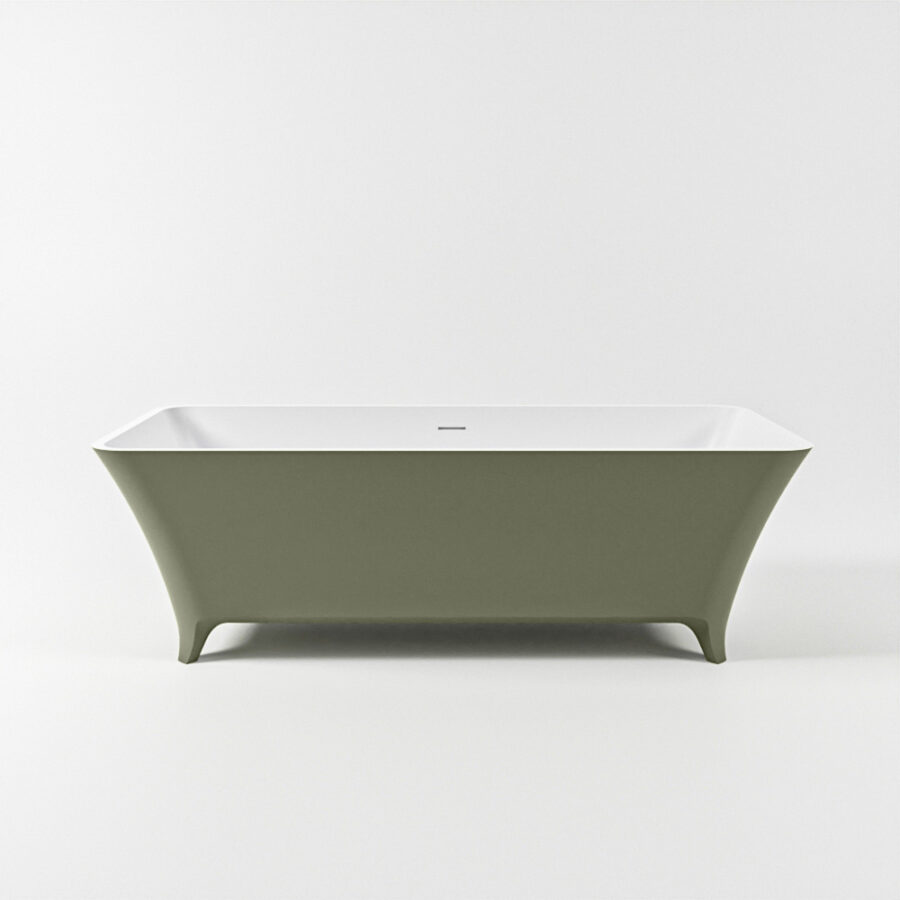 MONDIAZ LUNDY vrijstaand bad 170x75cm kleur Army / Talc - Afbeelding 10