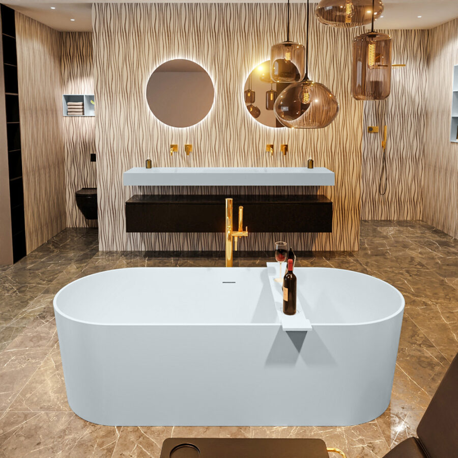 MONDIAZ NOBLE vrijstaand bad 180x75cm kleur Clay / Clay - Afbeelding 4