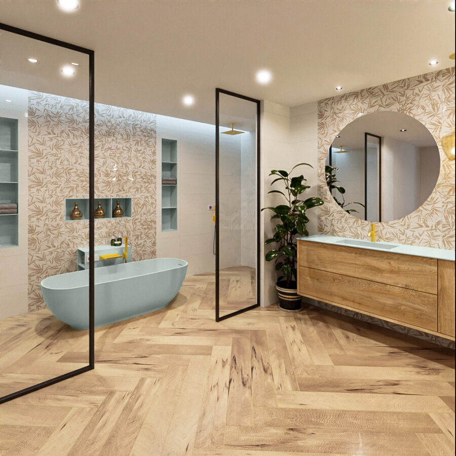 MONDIAZ ROCK vrijstaand bad 170x70cm kleur Greey / Greey - Afbeelding 3