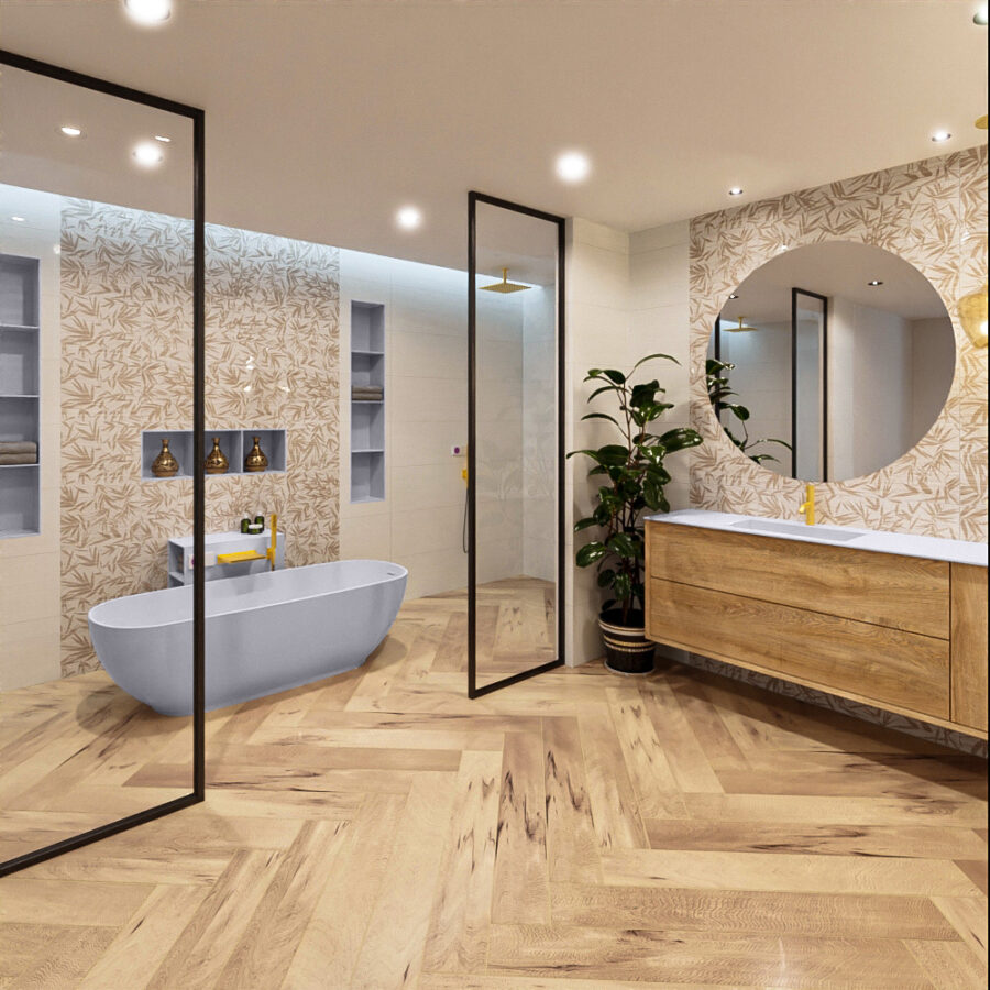 MONDIAZ ROCK vrijstaand bad 170x70cm kleur Cale / Cale - Afbeelding 3