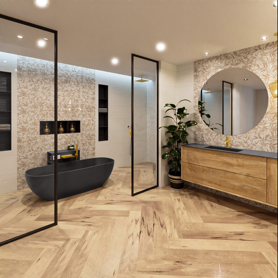MONDIAZ ROCK vrijstaand bad 170x70cm kleur Dark Grey / Dark Grey - Afbeelding 3