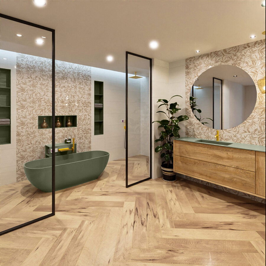 MONDIAZ ROCK vrijstaand bad 170x70cm kleur Army / Army - Afbeelding 3