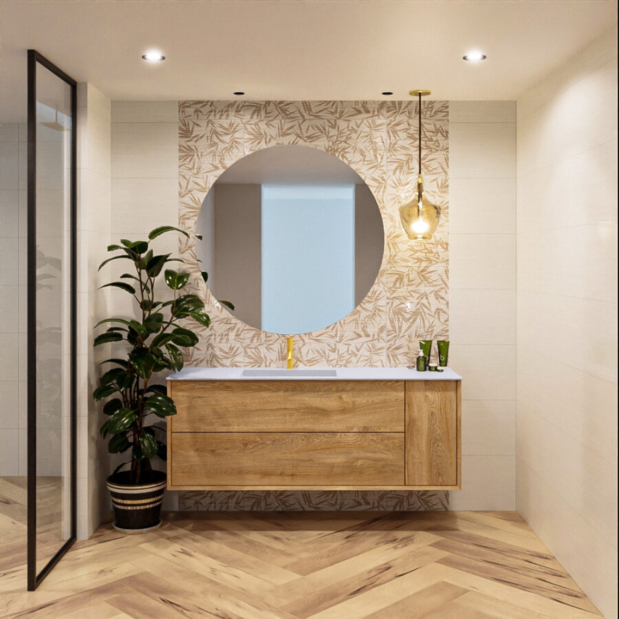 MONDIAZ ROCK vrijstaand bad 170x70cm kleur Linen / Linen - Afbeelding 6