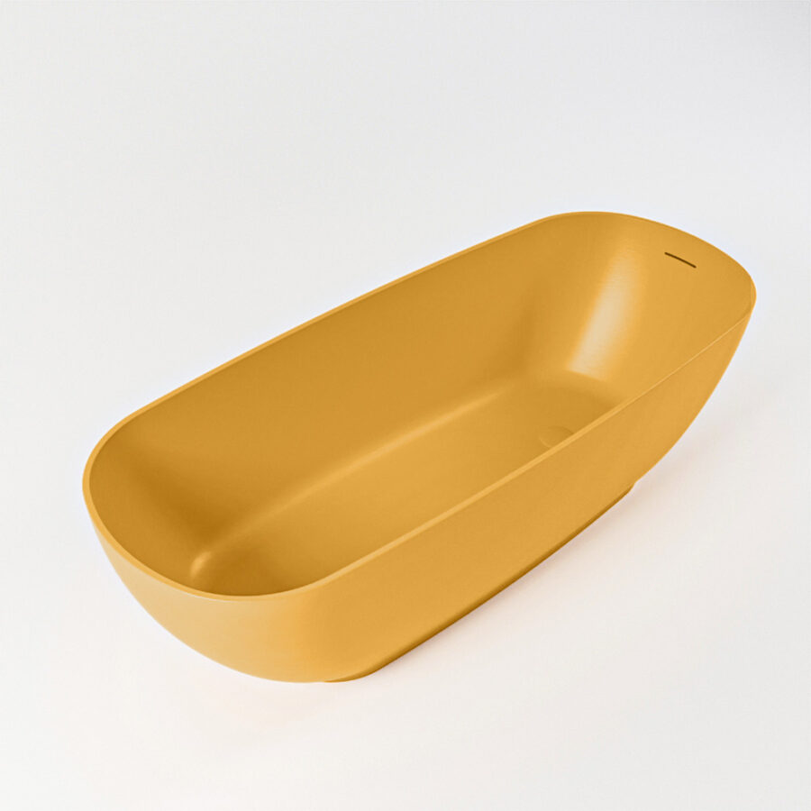 MONDIAZ ROCK vrijstaand bad 170x70cm kleur Ocher / Ocher - Afbeelding 6
