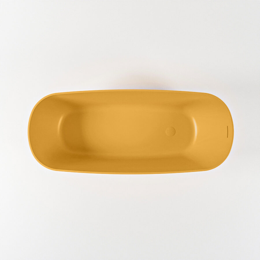 MONDIAZ ROCK vrijstaand bad 170x70cm kleur Ocher / Ocher - Afbeelding 9