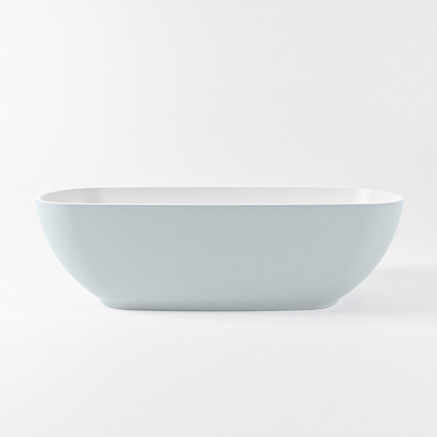 MONDIAZ ROCK vrijstaand bad 170x70cm kleur Clay / Talc - Afbeelding 11