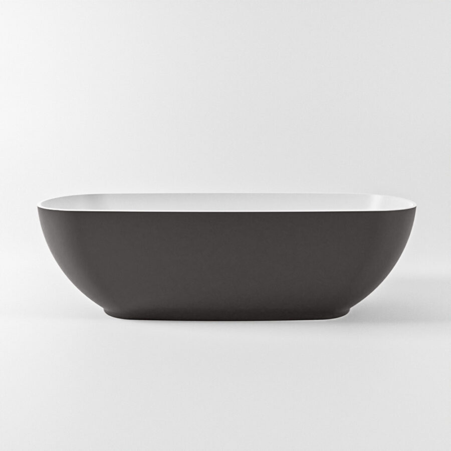 MONDIAZ ROCK vrijstaand bad 170x70cm kleur Dark Grey / Talc - Afbeelding 11