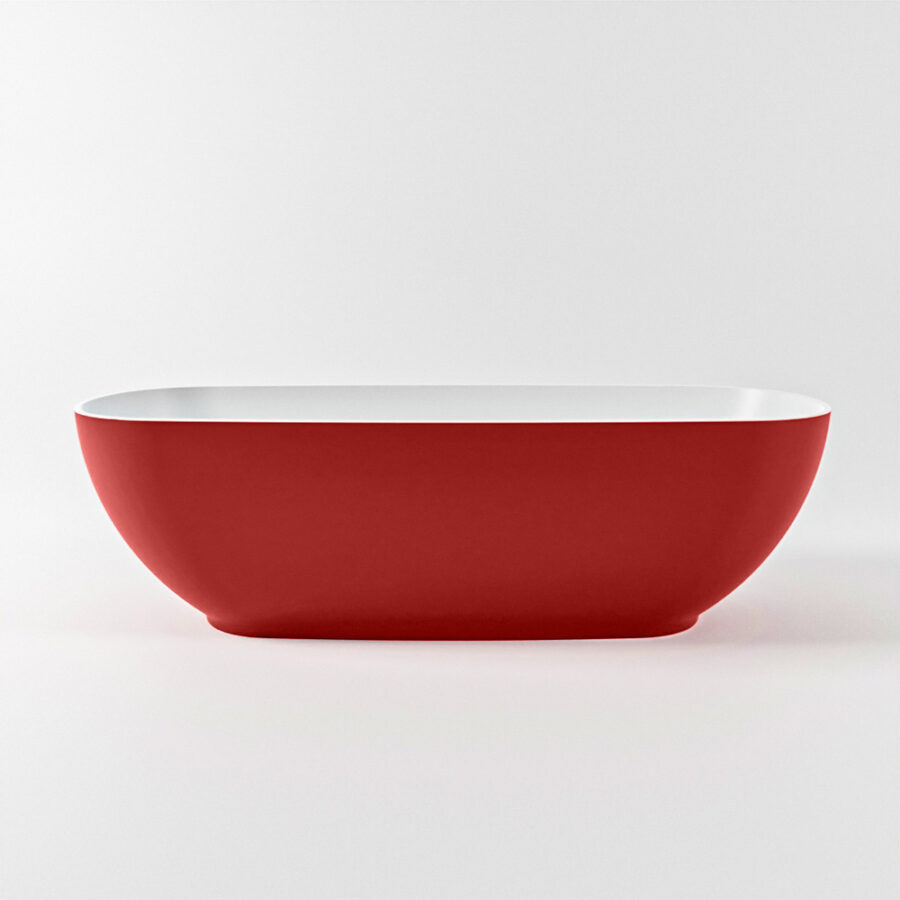 MONDIAZ ROCK vrijstaand bad 170x70cm kleur Fire / Talc - Afbeelding 11
