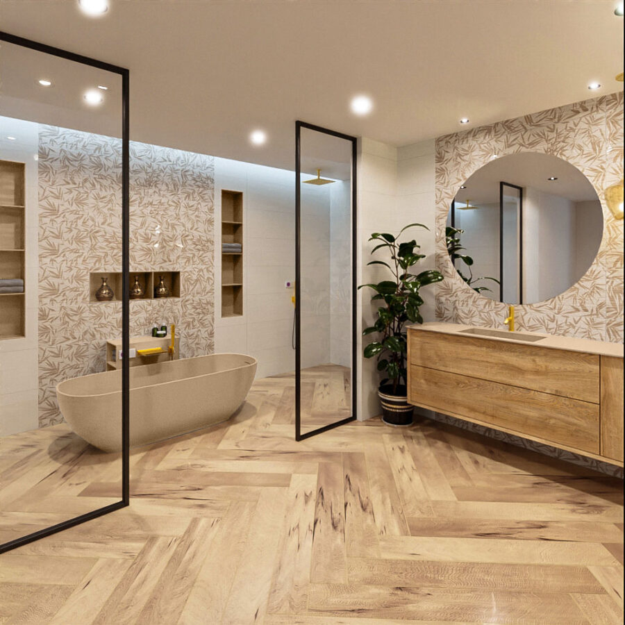 MONDIAZ ROCK vrijstaand bad 170x70cm kleur Oro / Oro - Afbeelding 3