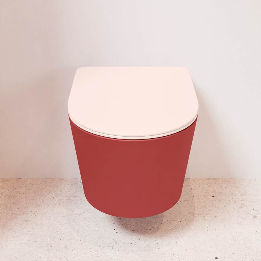 MONDIAZ LAVIE hangend toilet single fire rimless diepspoel Fire. Toiletzitting met quick-release & softclose Rosee. - Afbeelding 2