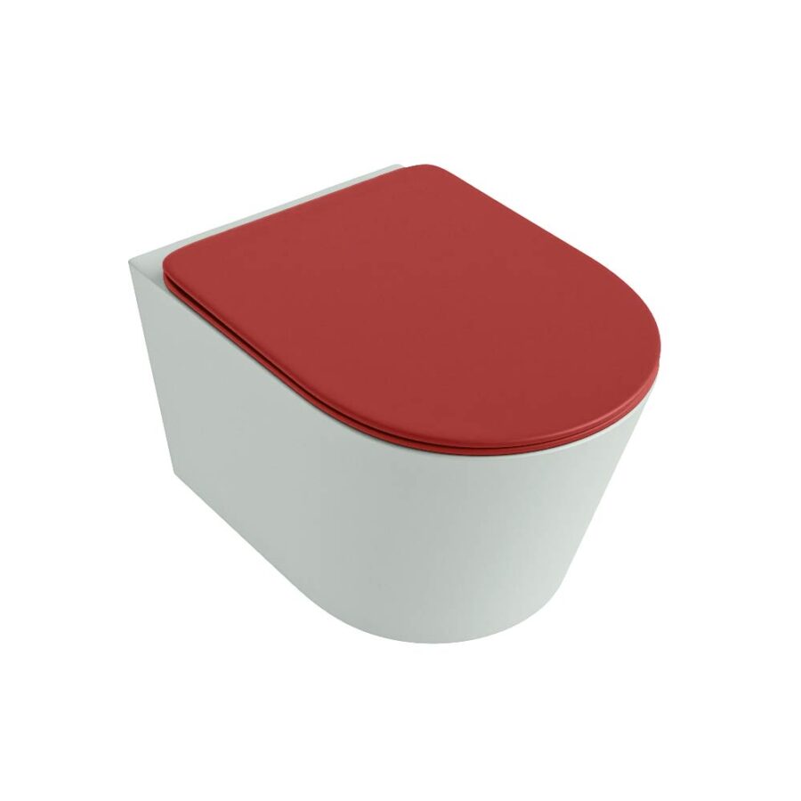 MONDIAZ LAVIE hangend toilet single fire rimless diepspoel Greey. Toiletzitting met quick-release & softclose Fire. - Afbeelding 5