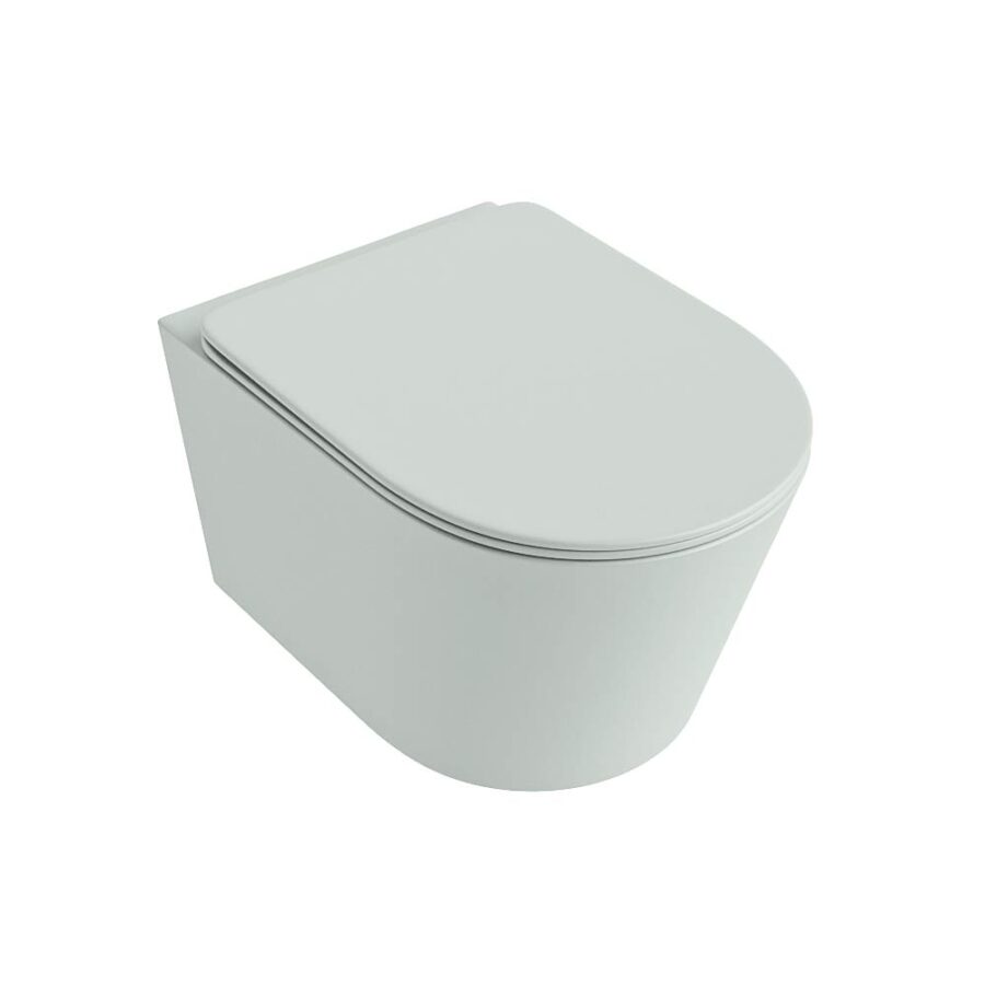 MONDIAZ LAVIE hangend toilet single fire rimless diepspoel Greey. Toiletzitting met quick-release & softclose Greey. - Afbeelding 5