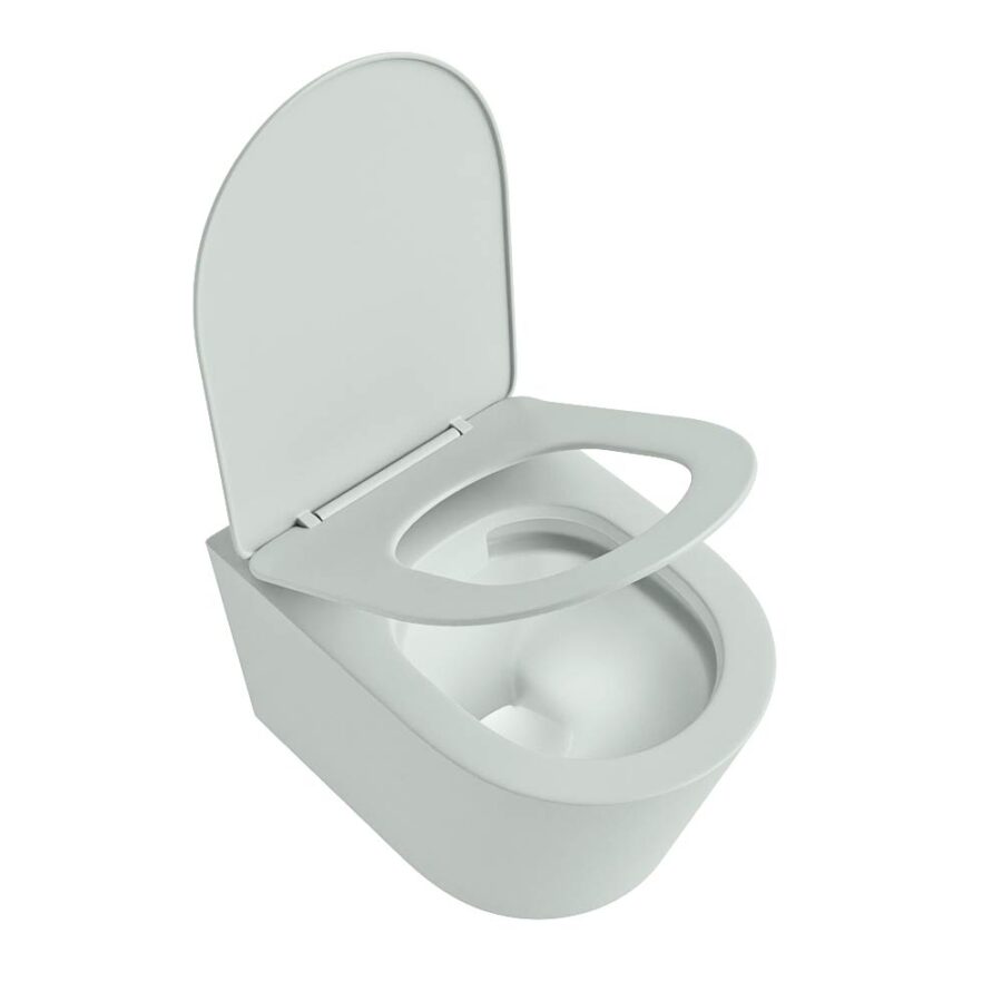 MONDIAZ LAVIE hangend toilet single fire rimless diepspoel Greey. Toiletzitting met quick-release & softclose Greey. - Afbeelding 4