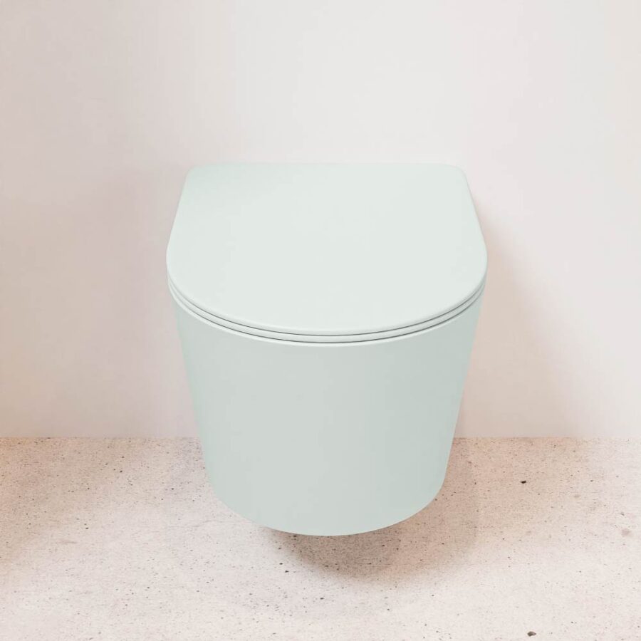 MONDIAZ LAVIE hangend toilet single fire rimless diepspoel Greey. Toiletzitting met quick-release & softclose Greey. - Afbeelding 2