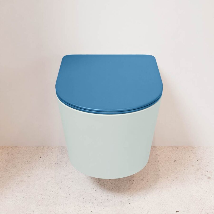 MONDIAZ LAVIE hangend toilet single fire rimless diepspoel Greey. Toiletzitting met quick-release & softclose Jeans. - Afbeelding 2