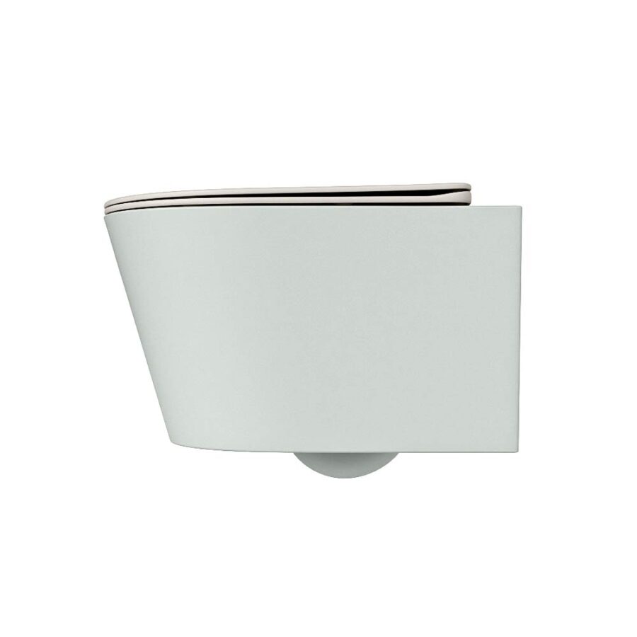 MONDIAZ LAVIE hangend toilet single fire rimless diepspoel Greey. Toiletzitting met quick-release & softclose Linen. - Afbeelding 8
