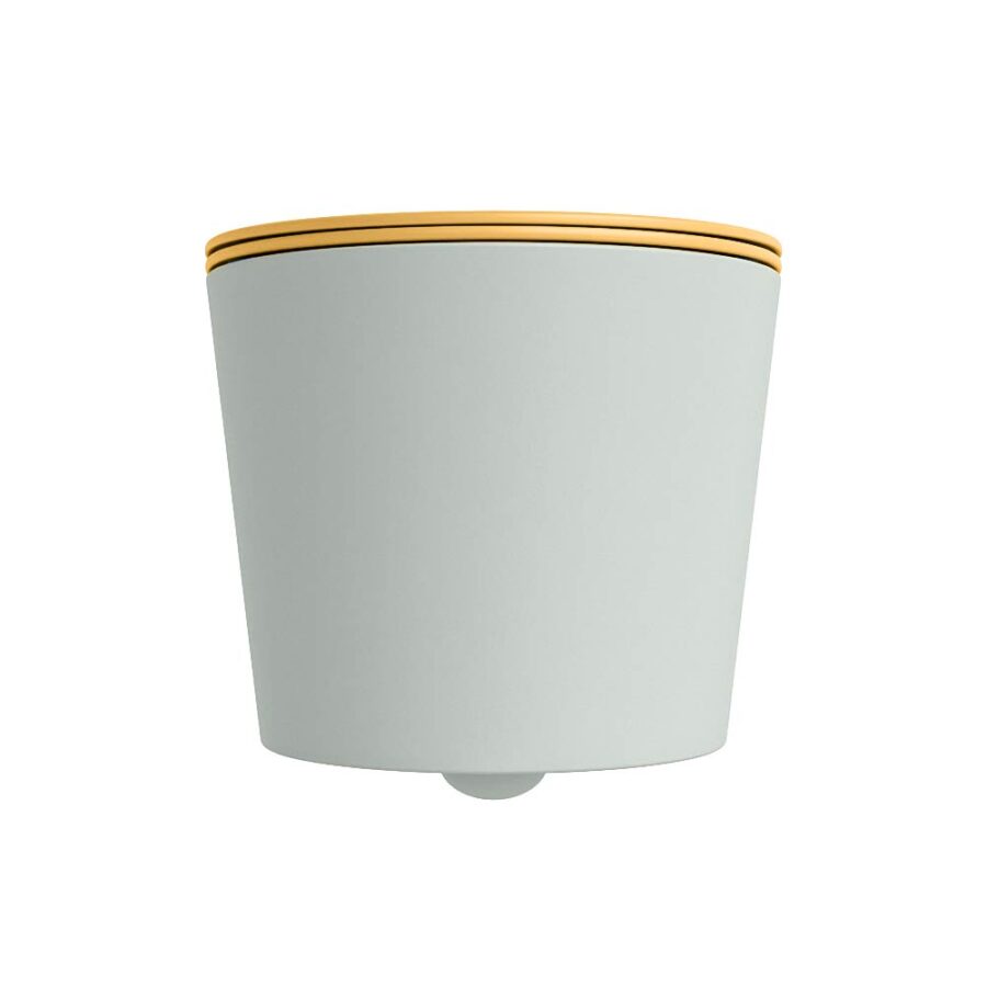 MONDIAZ LAVIE hangend toilet single fire rimless diepspoel Greey. Toiletzitting met quick-release & softclose Ocher. - Afbeelding 7