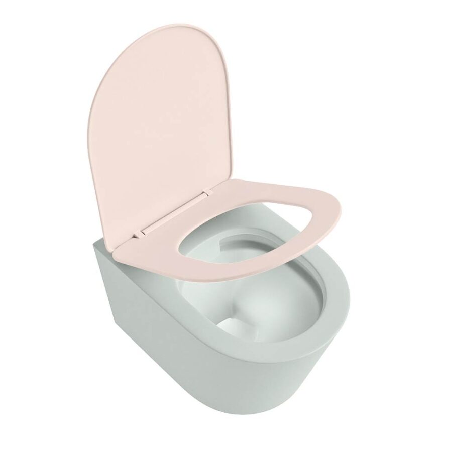 MONDIAZ LAVIE hangend toilet single fire rimless diepspoel Greey. Toiletzitting met quick-release & softclose Rosee. - Afbeelding 4