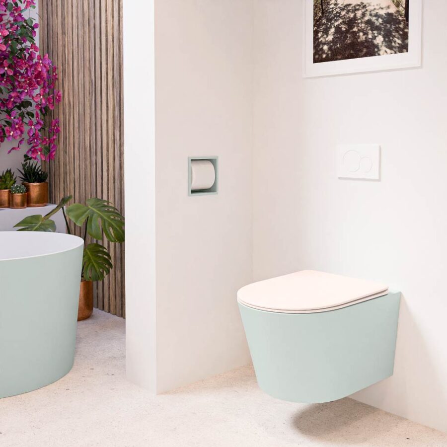 MONDIAZ LAVIE hangend toilet single fire rimless diepspoel Greey. Toiletzitting met quick-release & softclose Rosee. - Afbeelding 3