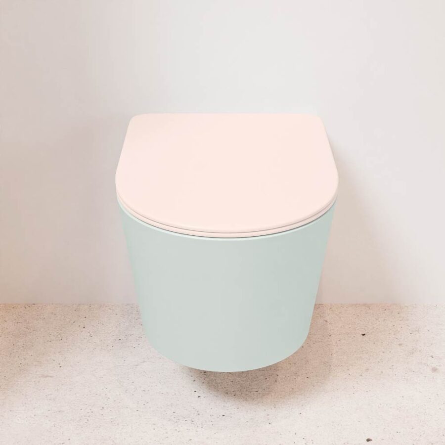 MONDIAZ LAVIE hangend toilet single fire rimless diepspoel Greey. Toiletzitting met quick-release & softclose Rosee. - Afbeelding 2
