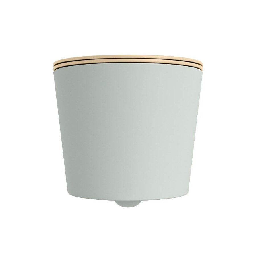 MONDIAZ LAVIE hangend toilet single fire rimless diepspoel Greey. Toiletzitting met quick-release & softclose Sand. - Afbeelding 7