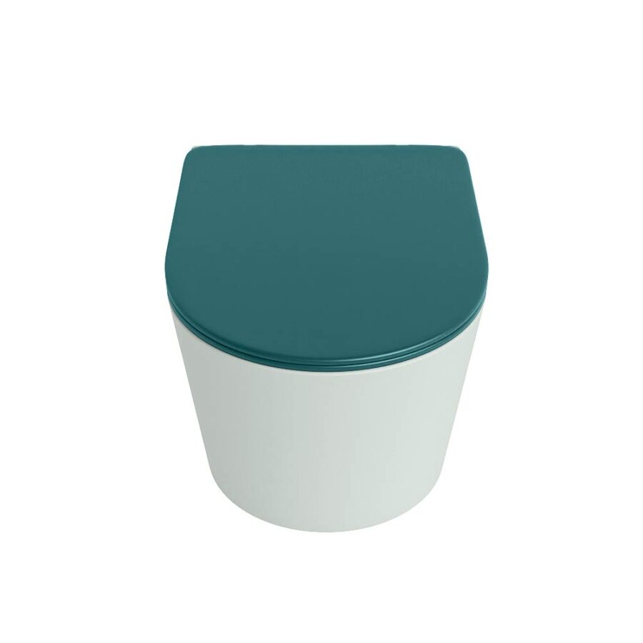 MONDIAZ LAVIE hangend toilet single fire rimless diepspoel Greey. Toiletzitting met quick-release & softclose Smag. - Afbeelding 6