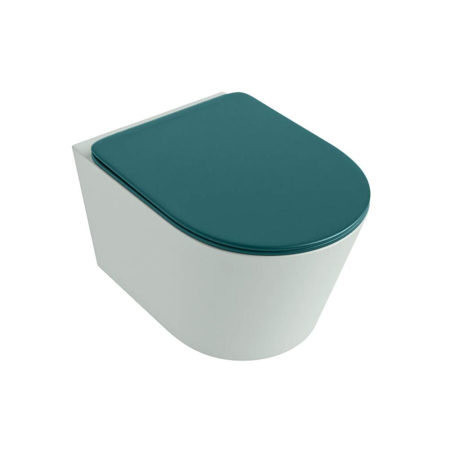 MONDIAZ LAVIE hangend toilet single fire rimless diepspoel Greey. Toiletzitting met quick-release & softclose Smag. - Afbeelding 5