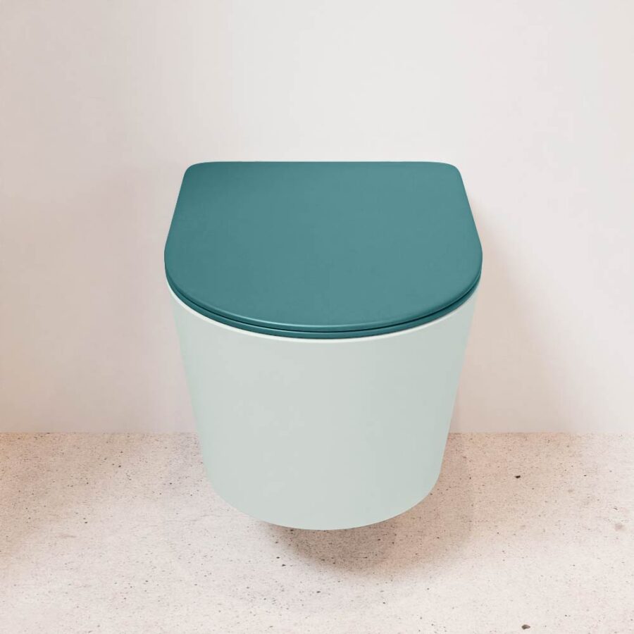 MONDIAZ LAVIE hangend toilet single fire rimless diepspoel Greey. Toiletzitting met quick-release & softclose Smag. - Afbeelding 2