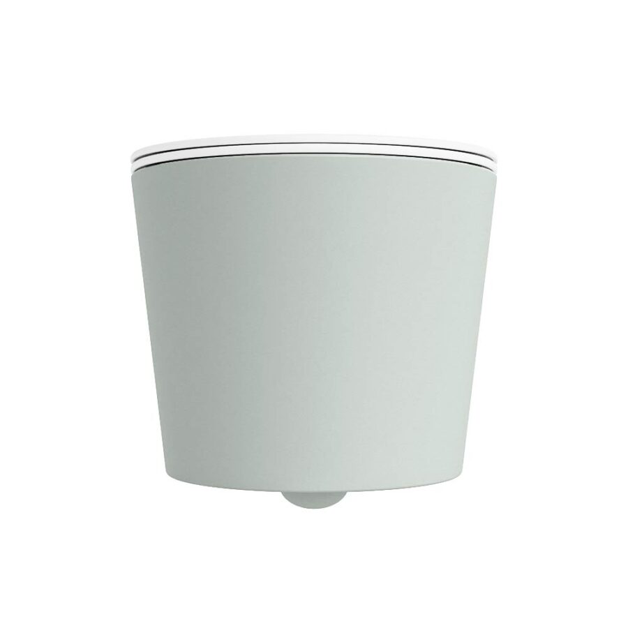 MONDIAZ LAVIE hangend toilet single fire rimless diepspoel Greey. Toiletzitting met quick-release & softclose Talc. - Afbeelding 7