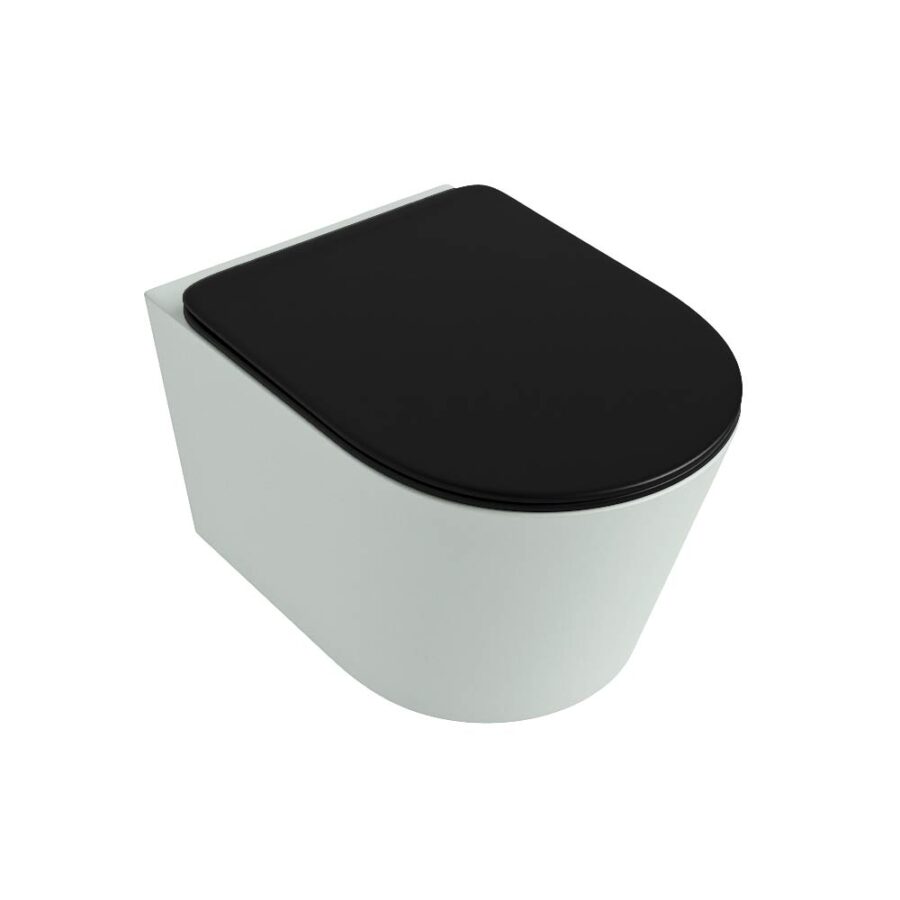 MONDIAZ LAVIE hangend toilet single fire rimless diepspoel Greey. Toiletzitting met quick-release & softclose Urban. - Afbeelding 5