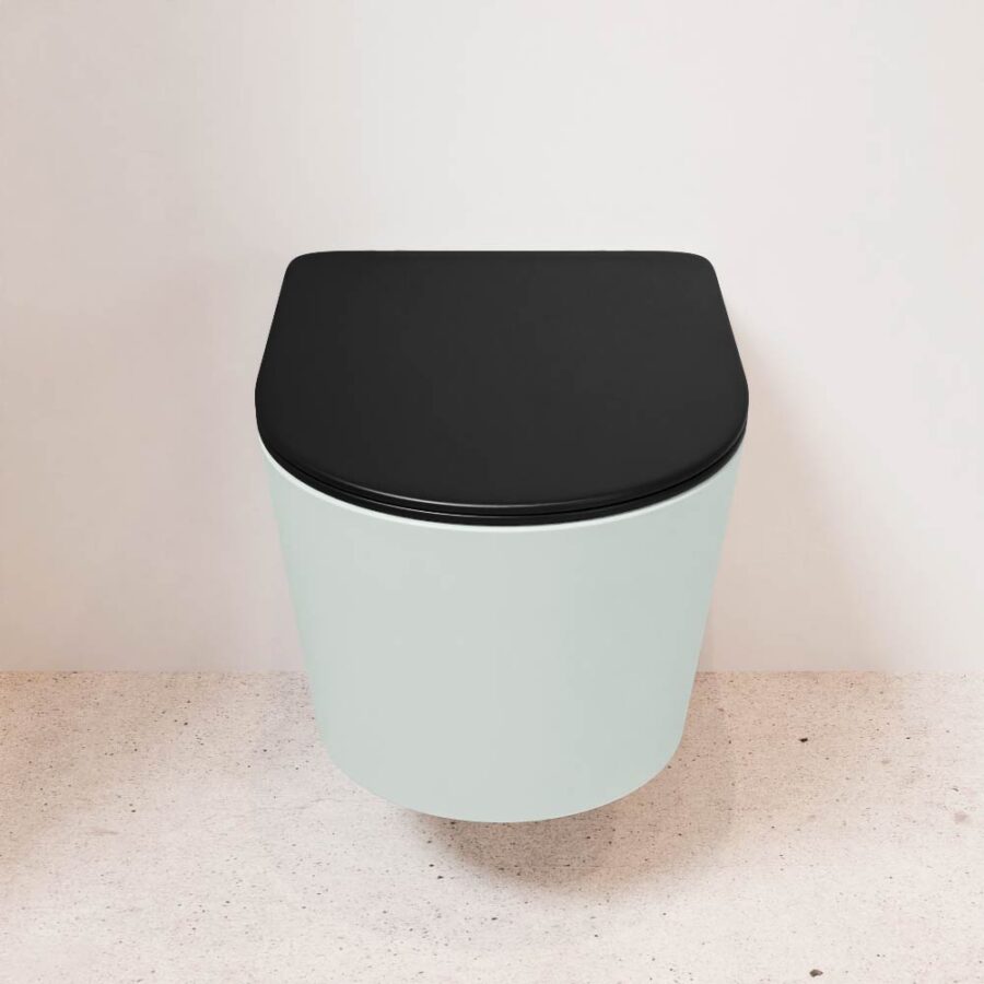 MONDIAZ LAVIE hangend toilet single fire rimless diepspoel Greey. Toiletzitting met quick-release & softclose Urban. - Afbeelding 2