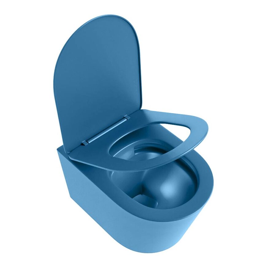 MONDIAZ LAVIE hangend toilet single fire rimless diepspoel Jeans. Toiletzitting met quick-release & softclose Jeans. - Afbeelding 4
