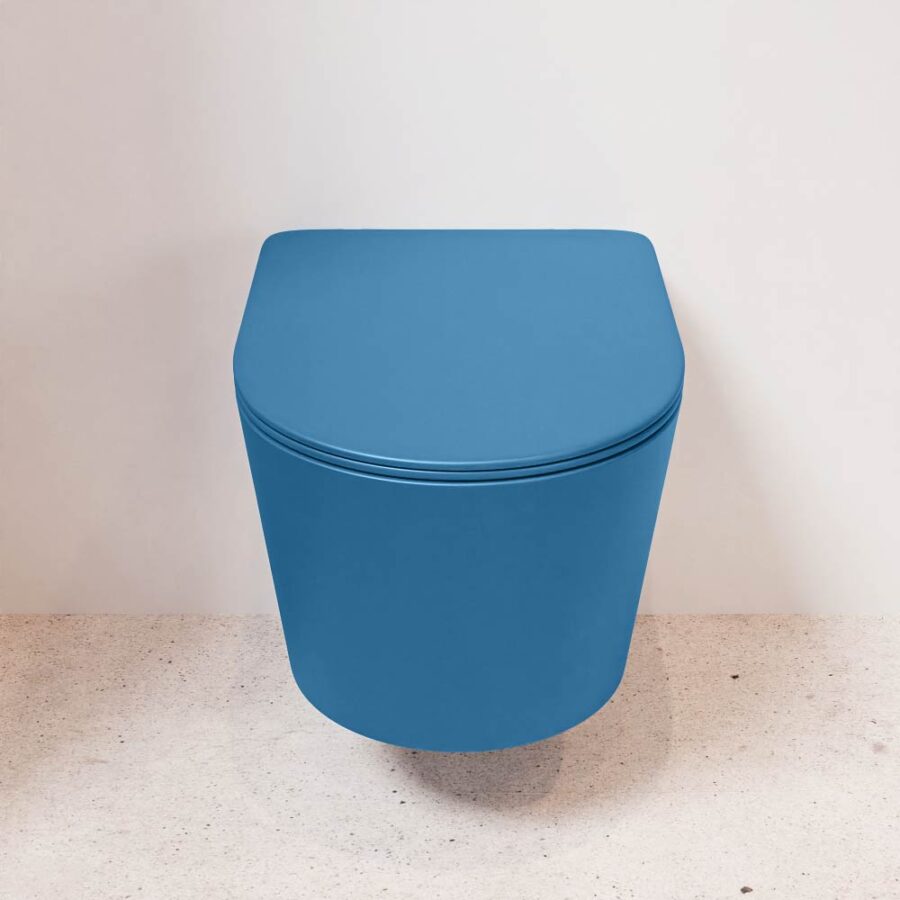 MONDIAZ LAVIE hangend toilet single fire rimless diepspoel Jeans. Toiletzitting met quick-release & softclose Jeans. - Afbeelding 2