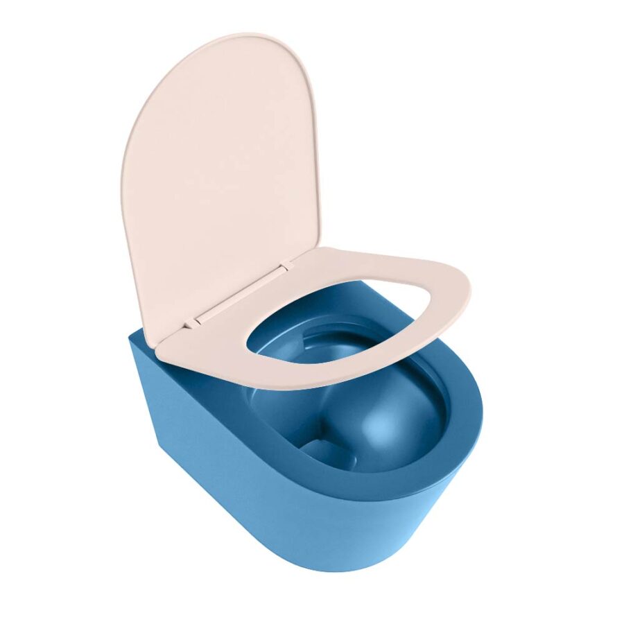 MONDIAZ LAVIE hangend toilet single fire rimless diepspoel Jeans. Toiletzitting met quick-release & softclose Rosee. - Afbeelding 4