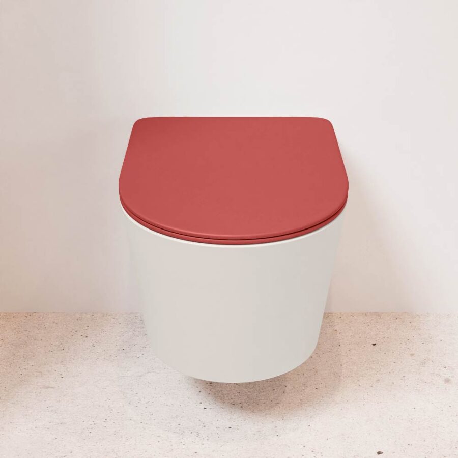 MONDIAZ LAVIE hangend toilet single fire rimless diepspoel Linen. Toiletzitting met quick-release & softclose Fire. - Afbeelding 2
