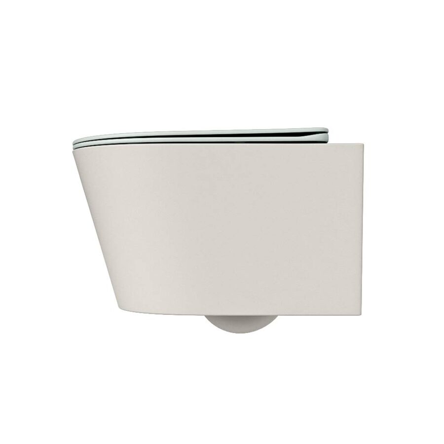 MONDIAZ LAVIE hangend toilet single fire rimless diepspoel Linen. Toiletzitting met quick-release & softclose Greey. - Afbeelding 8