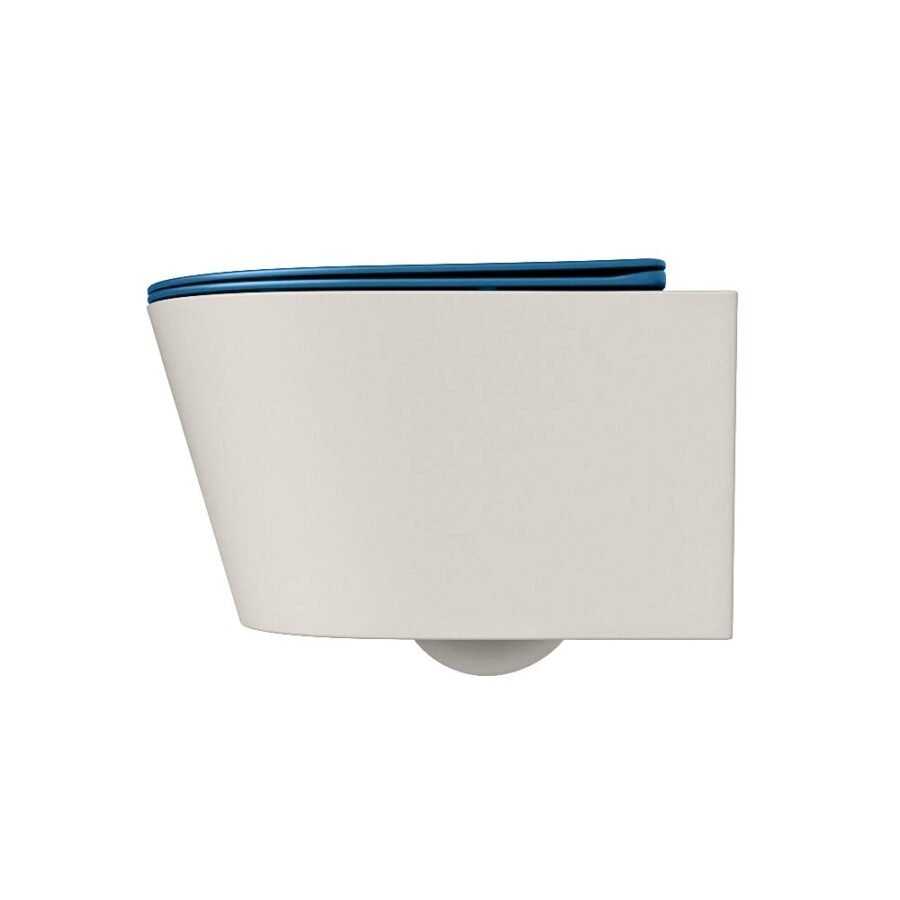 MONDIAZ LAVIE hangend toilet single fire rimless diepspoel Linen. Toiletzitting met quick-release & softclose Jeans. - Afbeelding 8