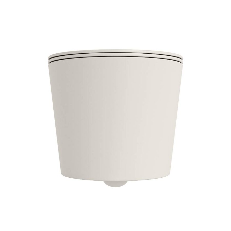 MONDIAZ LAVIE hangend toilet single fire rimless diepspoel Linen. Toiletzitting met quick-release & softclose Linen. - Afbeelding 7